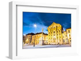 Ursuline Church, Ljubljana, Slovenia, Europe.-kasto-Framed Photographic Print