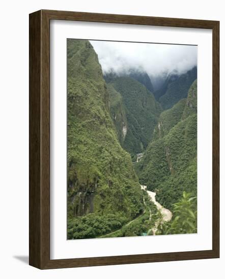 Urubamba River Flows Below Machu Picchu, Peru, South America-McCoy Aaron-Framed Photographic Print