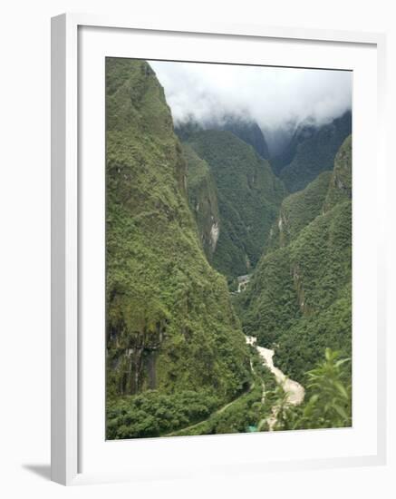 Urubamba River Flows Below Machu Picchu, Peru, South America-McCoy Aaron-Framed Photographic Print