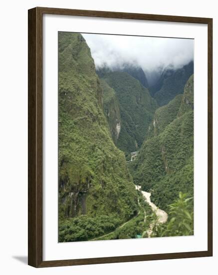 Urubamba River Flows Below Machu Picchu, Peru, South America-McCoy Aaron-Framed Photographic Print