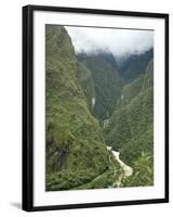 Urubamba River Flows Below Machu Picchu, Peru, South America-McCoy Aaron-Framed Photographic Print