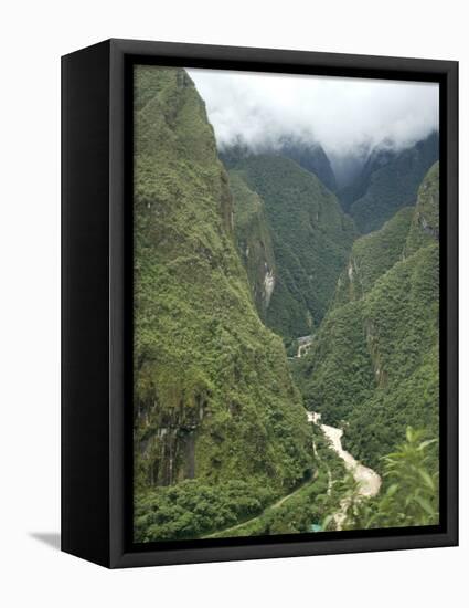 Urubamba River Flows Below Machu Picchu, Peru, South America-McCoy Aaron-Framed Stretched Canvas