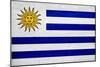 Uruguay Flag Design with Wood Patterning - Flags of the World Series-Philippe Hugonnard-Mounted Art Print