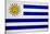 Uruguay Flag Design with Wood Patterning - Flags of the World Series-Philippe Hugonnard-Stretched Canvas