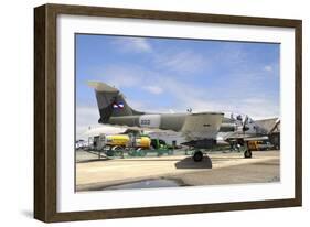 Uruguayan Air Force Ia-58 Pucara at Natal Air Force Base, Brazil-Stocktrek Images-Framed Photographic Print