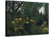 Urwald Mit Tiger Und Jaegern, um 1907-Henri Rousseau-Stretched Canvas