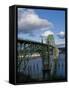 Us 101 Bridge, Newport, Oregon, USA-Peter Hawkins-Framed Stretched Canvas