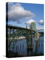 Us 101 Bridge, Newport, Oregon, USA-Peter Hawkins-Stretched Canvas