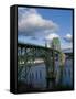 Us 101 Bridge, Newport, Oregon, USA-Peter Hawkins-Framed Stretched Canvas