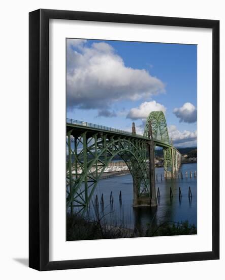 Us 101 Bridge, Newport, Oregon, USA-Peter Hawkins-Framed Photographic Print