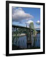 Us 101 Bridge, Newport, Oregon, USA-Peter Hawkins-Framed Photographic Print