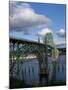 Us 101 Bridge, Newport, Oregon, USA-Peter Hawkins-Mounted Photographic Print