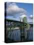 Us 101 Bridge, Newport, Oregon, USA-Peter Hawkins-Stretched Canvas