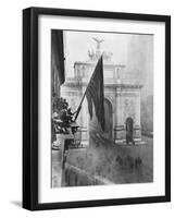 Us 1st Army Passing Through the Victory Arch, Madison Square, New York, USA, 10 September 1919-null-Framed Giclee Print