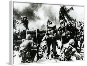 Us 2nd Marine Division Storm Ashore at Tarawa, Gilbert Islands, 20th November 1943-null-Framed Photographic Print