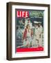 US Air Force Academy Cadets Greeting Guests after Graduation, June 22, 1959-Leonard Mccombe-Framed Photographic Print