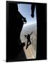 US Air Force Academy Parachute Team Jumps Out of an Aircraft over Nellis Air Force Base, Nevada-null-Framed Photographic Print