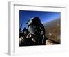 US Air Force Aerial Combat Photographer Watches for Threats to a F-15E Strike Eagle-null-Framed Photographic Print