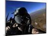 US Air Force Aerial Combat Photographer Watches for Threats to a F-15E Strike Eagle-null-Mounted Photographic Print