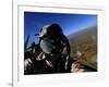 US Air Force Aerial Combat Photographer Watches for Threats to a F-15E Strike Eagle-null-Framed Photographic Print