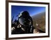 US Air Force Aerial Combat Photographer Watches for Threats to a F-15E Strike Eagle-null-Framed Photographic Print