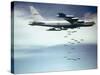 Us Air Force B-52 Dropping 750 Pound Bombs over Vietnam, Ca. 1965-1966-null-Stretched Canvas