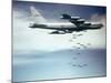 Us Air Force B-52 Dropping 750 Pound Bombs over Vietnam, Ca. 1965-1966-null-Mounted Photo