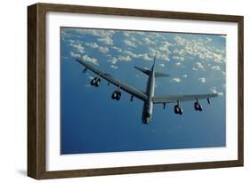 US Air Force B-52 Flies a Mission in Support of 2010 Rim of the Pacific Exercises-null-Framed Photo