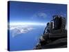 US Air Force Captain Looks out Over the Sky in a F-15 Eagle-Stocktrek Images-Stretched Canvas