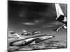 US Air Force F-105 Thunderchiefs Refuel before Vietnam Bombing Mission, 1966-null-Mounted Photo