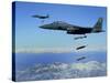 US Air Force F-15E Strike Eagle Aircraft Drops 2,000-Pound Joint Direct Attack Munitions-null-Stretched Canvas