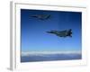 US Air Force F-15E Strike Eagles Approach a Mission Objective in Eastern Afghanistan-null-Framed Photographic Print