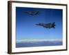 US Air Force F-15E Strike Eagles Approach a Mission Objective in Eastern Afghanistan-null-Framed Photographic Print