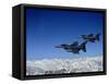 US Air Force F-16 Fighting Falcons Conduct Operations over Eastern Afghanistan-null-Framed Stretched Canvas