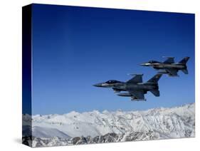 US Air Force F-16 Fighting Falcons Conduct Operations over Eastern Afghanistan-null-Stretched Canvas