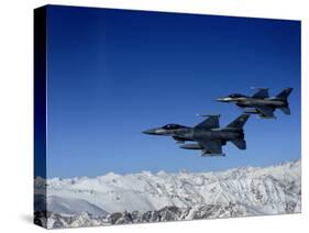 US Air Force F-16 Fighting Falcons Conduct Operations over Eastern Afghanistan-null-Stretched Canvas