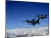 US Air Force F-16 Fighting Falcons Conduct Operations over Eastern Afghanistan-null-Mounted Premium Photographic Print