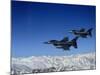 US Air Force F-16 Fighting Falcons Conduct Operations over Eastern Afghanistan-null-Mounted Photographic Print