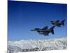 US Air Force F-16 Fighting Falcons Conduct Operations over Eastern Afghanistan-null-Mounted Photographic Print
