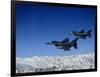 US Air Force F-16 Fighting Falcons Conduct Operations over Eastern Afghanistan-null-Framed Photographic Print