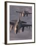 US Air Force F-16C Fighting Falcons Fly in Formation over Yugoslavia, April 1999-null-Framed Photo