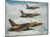 Us Air Force Republic F-105 Thunderchief Fighters-null-Mounted Giclee Print
