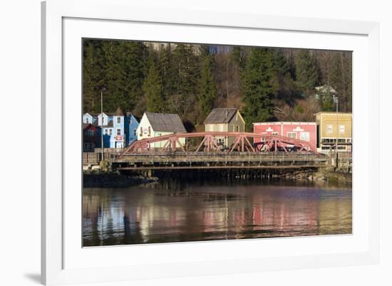 US, Alaska, Ketchikan. Historic Creek Street red light district, Stedman St. Tlingits-Trish Drury-Framed Photographic Print