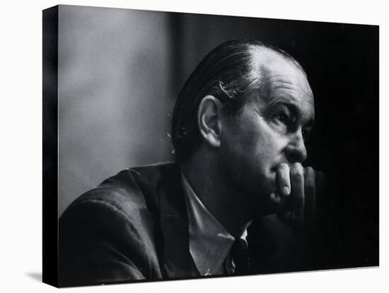 US Amb. to Iran Richard Helms, Formerly CIA Dir., During His Testimony at Watergate Hearings-Gjon Mili-Stretched Canvas