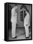 US Ambassador Henry Cabot Lodge Jr. Meeting with Pres. of South Vietnam Ngo Dinh Diem Ngo-null-Framed Stretched Canvas