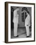 US Ambassador Henry Cabot Lodge Jr. Meeting with Pres. of South Vietnam Ngo Dinh Diem Ngo-null-Framed Photographic Print