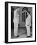 US Ambassador Henry Cabot Lodge Jr. Meeting with Pres. of South Vietnam Ngo Dinh Diem Ngo-null-Framed Photographic Print