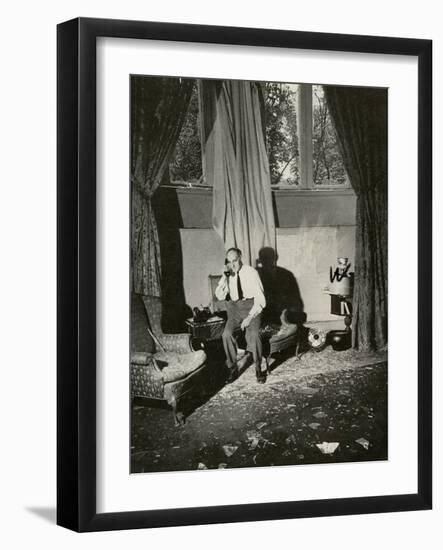 Us Ambassador Laurice A. Steinhardt Amid Wreckage at Moscow Embassy's July 23 Bombing, 1941-Margaret Bourke-White-Framed Photographic Print