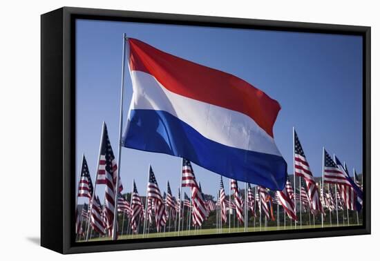 US and Dutch Flag-Joseph Sohm-Framed Stretched Canvas