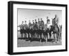 US and Mexico Polo Team Members Posing on Horseback-null-Framed Photographic Print